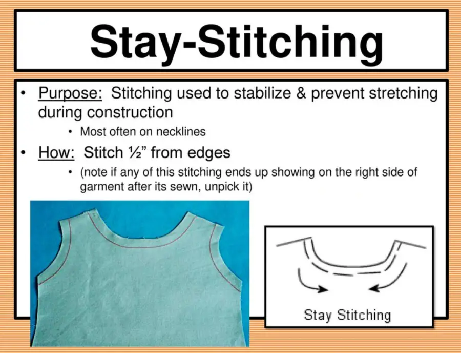 What is a stay stitch