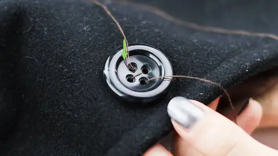 How To Sew On a Button With 2 Holes