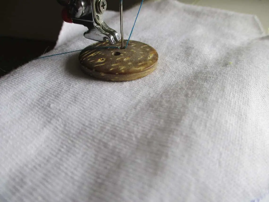 How To Sew On a Button With 2 Holes