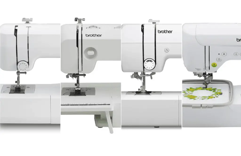 Brother sewing machine comparison chart