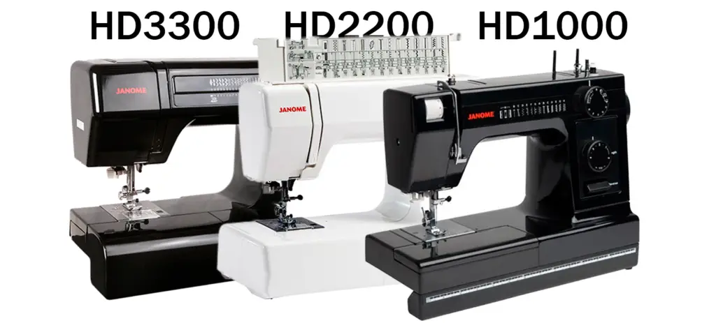 The Comparative Characteristics of Janome HD1000 vs HD 3000